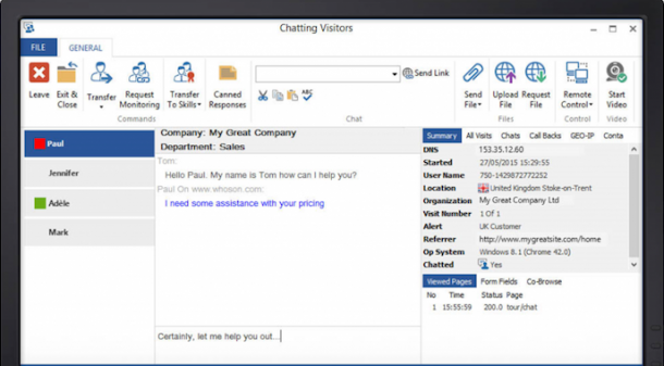 Chat/Text and Live Agents to engage your website visitors - Click and Chat